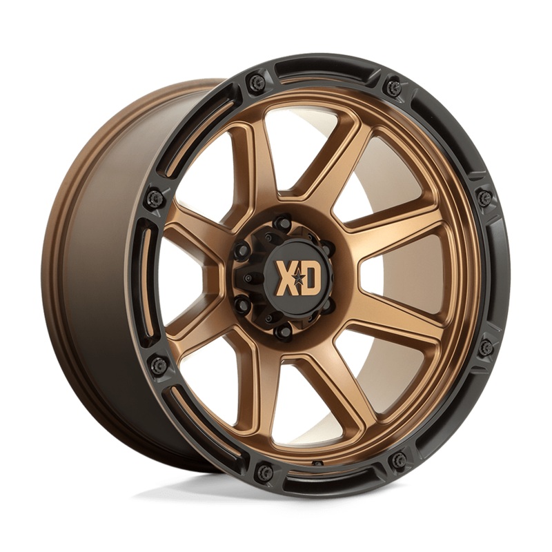 XD Wheels XD863 20″ 6×139.7 Matte Bronze With Black Lip