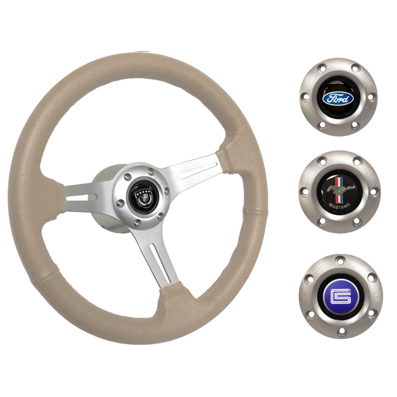 1979-82 Ford Mustang Steering Wheel Kit | Tan Leather | ST3014TAN