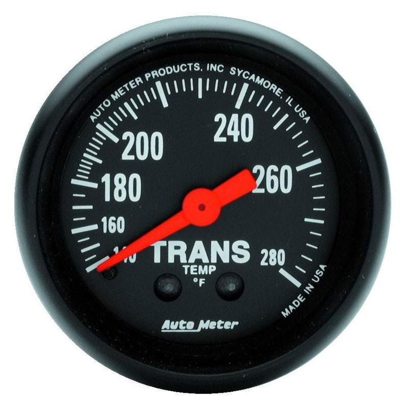Autometer Z Series 52mm 140-280 Degrees F Mechanical Transimission Temperature Gauge (2615)