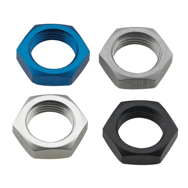 Fragola -16AN Bulkhead Nut – Black