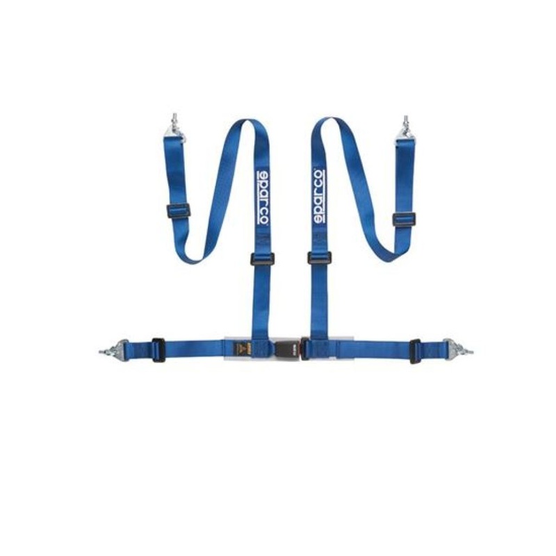 Sparco Belt 2 Inch Blue 4Pt Snap-In