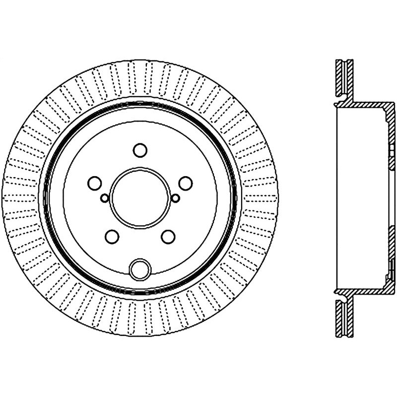 Stoptech 10 Subaru Legacy Rear CRYO-STop Rotor