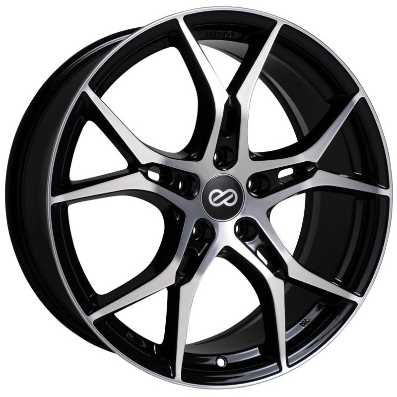 18×8.0 Enkei Vulcan Black Machined