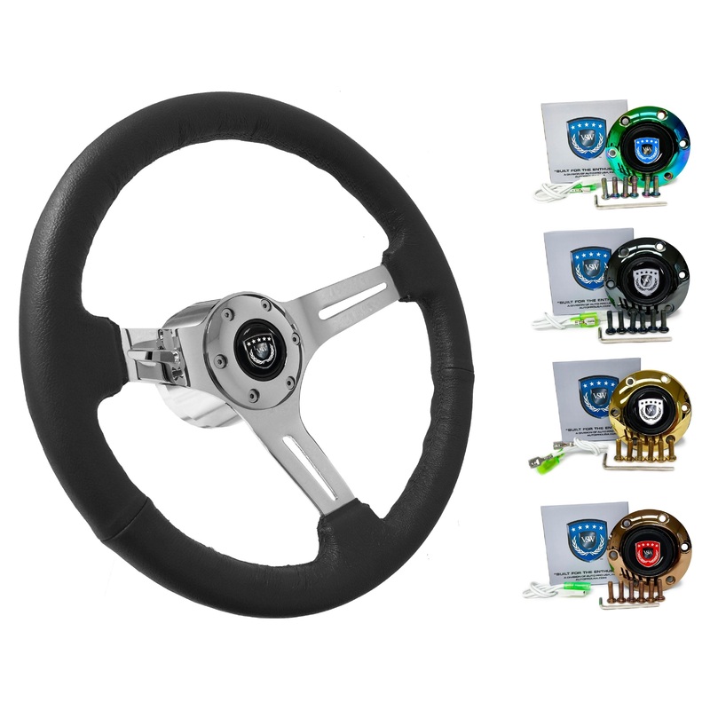 2005+ Lexus GS Steering Wheel Kit | Black Leather | ST3012BLK