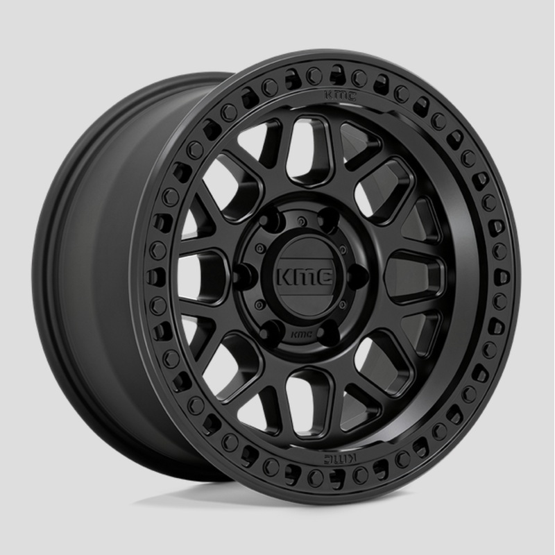 17×8.5 KMC GRS KM549 Satin Black