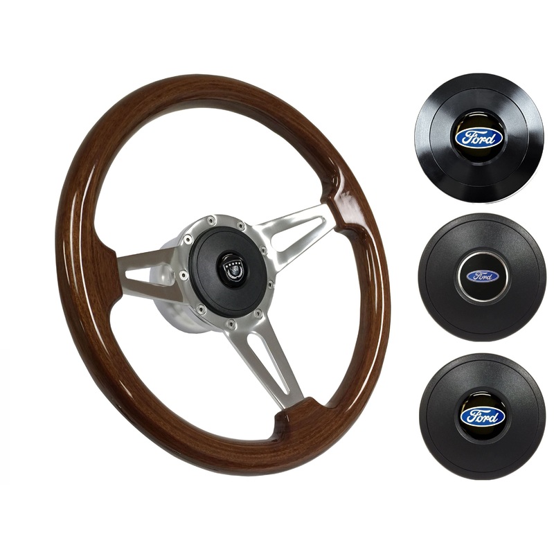 1959-62 Ford Galaxie Steering Wheel Kit | Mahogany Wood | ST3078