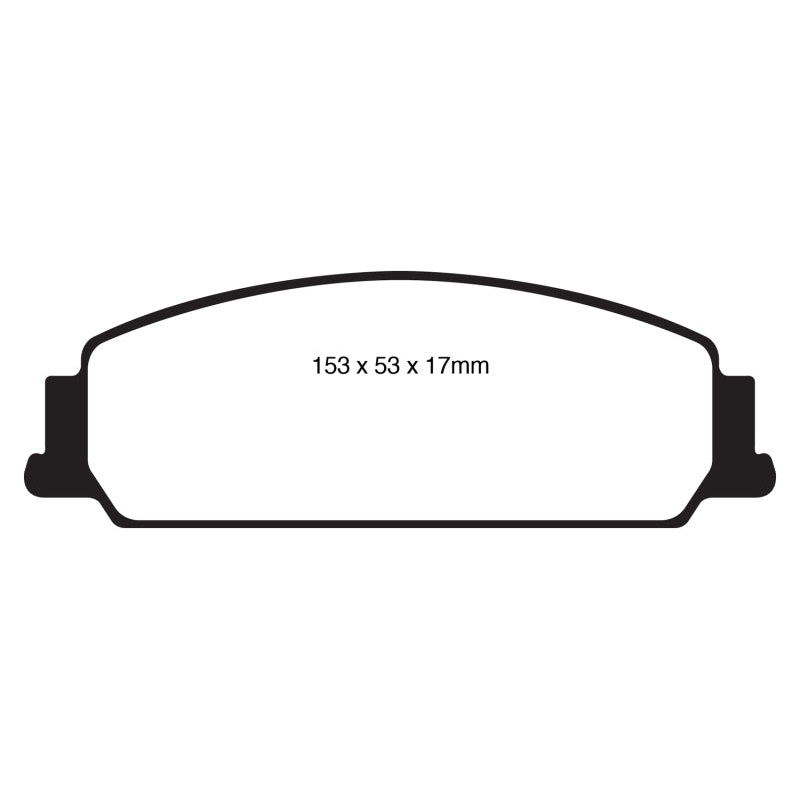 EBC 08-10 Pontiac G8 3.6 Yellowstuff Front Brake Pads