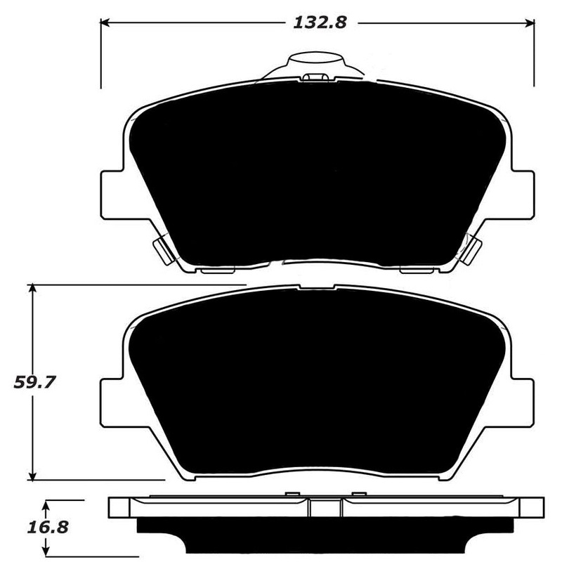Porterfield Brake Pads for 2013 HYUNDAI AZERA