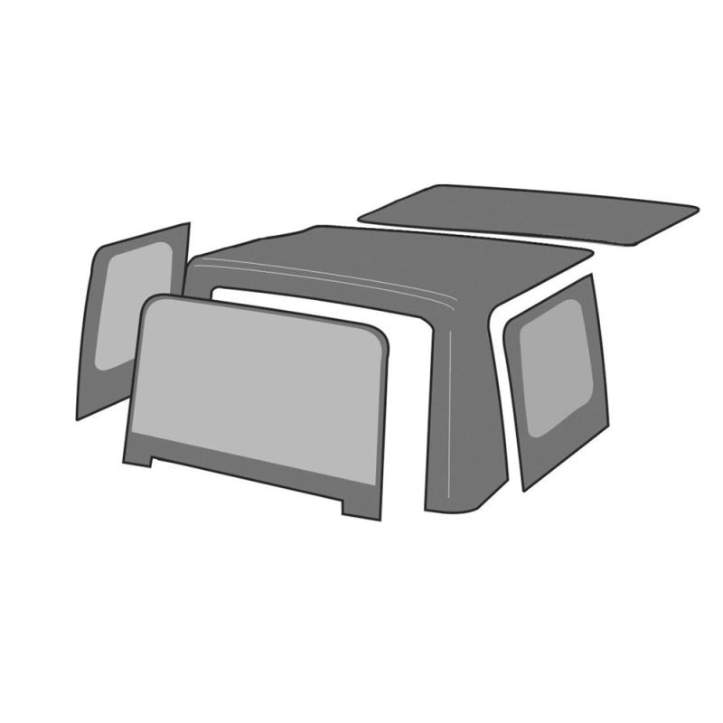 Rampage 1997-2006 Jeep Wrangler(TJ) OEM Replacement Top – Black Diamond