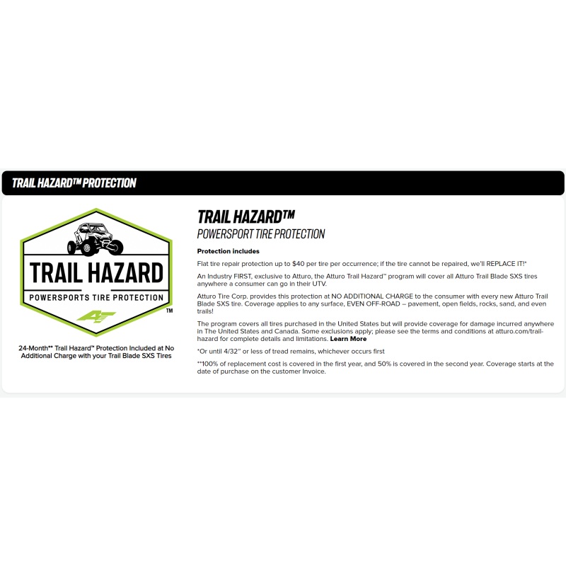 Atturo Trail Blade BOSS SxS Tire – 33x10R15 80N