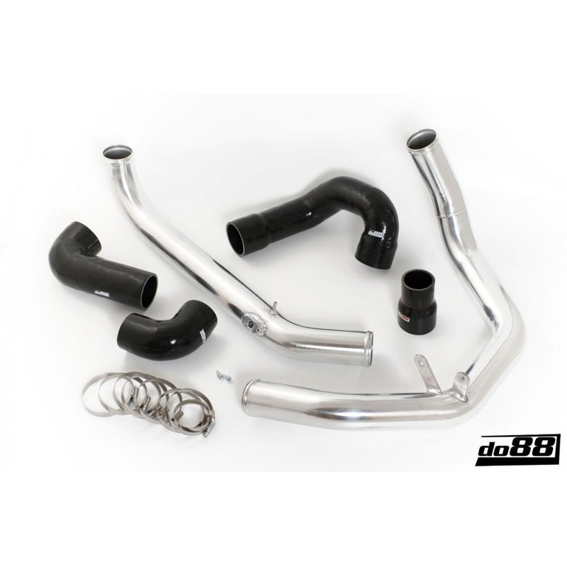 SAAB 9-3 2.0T 2003- do88 IC Pressure pipes with Black hoses