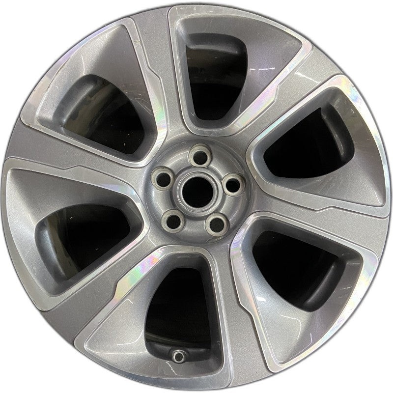 21″ RANGE ROVER 18-21 21×9.5 alloy 6 spoke machined face gray accents L. Original OEM Wheel Rim