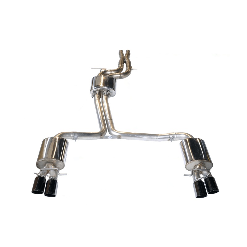 AWE Tuning 08-12 Audi B8 S5 4.2L Touring Edition Exhaust System – Diamond Black Tips