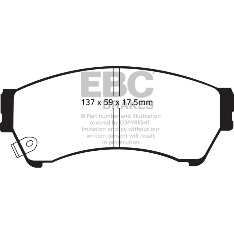EBC 06-09 Ford Fusion 2.3 Greenstuff Front Brake Pads