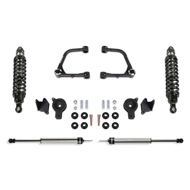 Fabtech 2022 Tundra 4WD 3 UNIBALL UCA LIFT KIT  FRONT DIRT LOGIC 2.5 COILOVERS & REAR AIR BAG SPACERS W/REAR DIRT LOGIC 2.25 SHOCKS