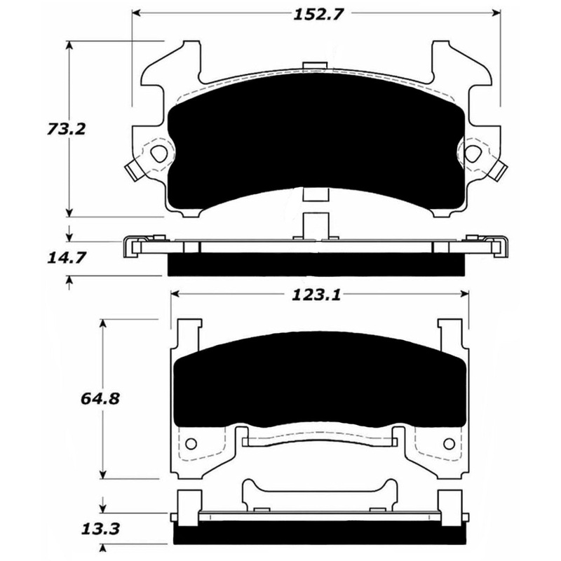 Porterfield Brake Pads for 1987 GMC S-15 Jimmy 2WD