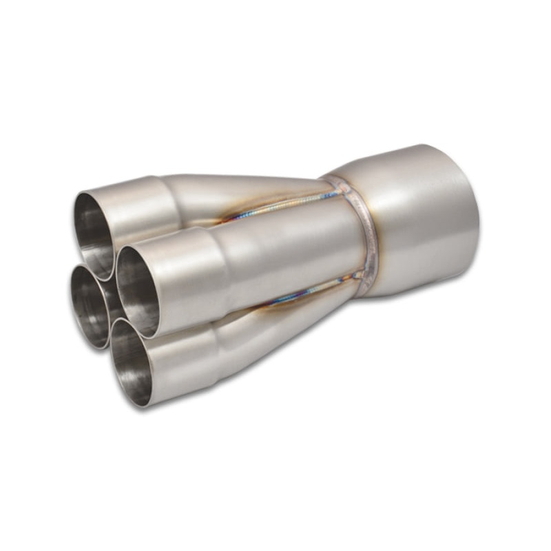 Vibrant 4-1 SS Merge Collectors (2-1/4in Inlet Slipover ID 4in Merge Outlet OD) – Sold Individually