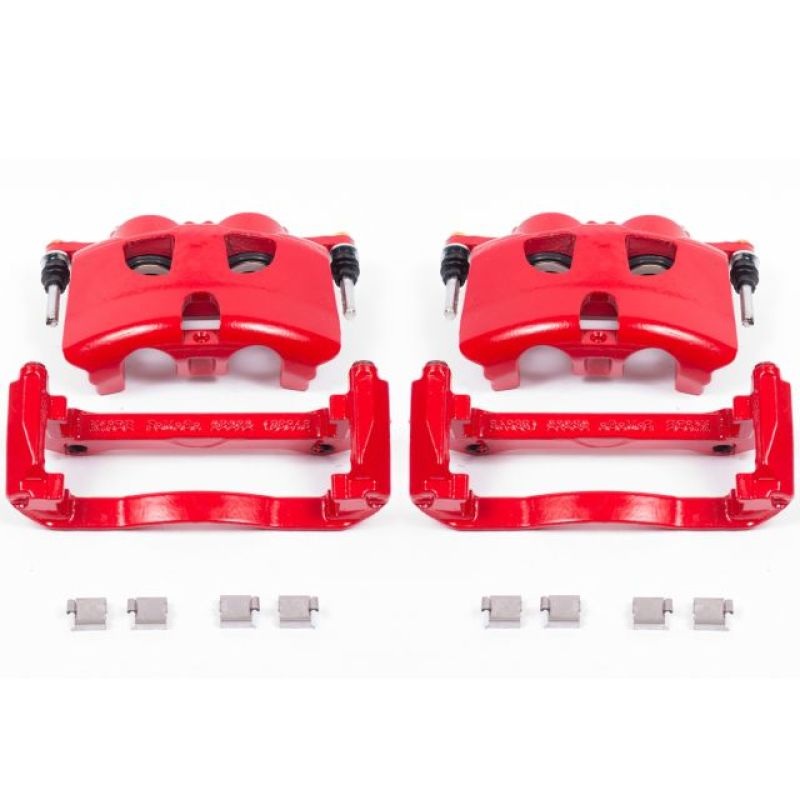 Power Stop 12-19 Ford F-150 Front Red Calipers w/Brackets – Pair